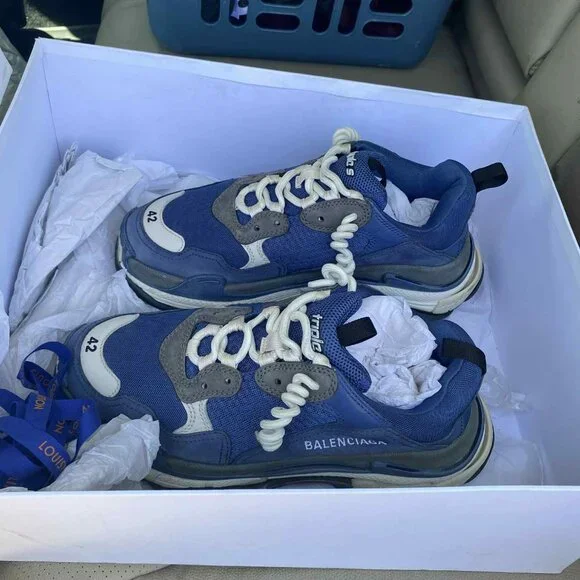 Balenciaga | Shoes | Balenciaga Triple S Sneakers Blue Us  display picture 1